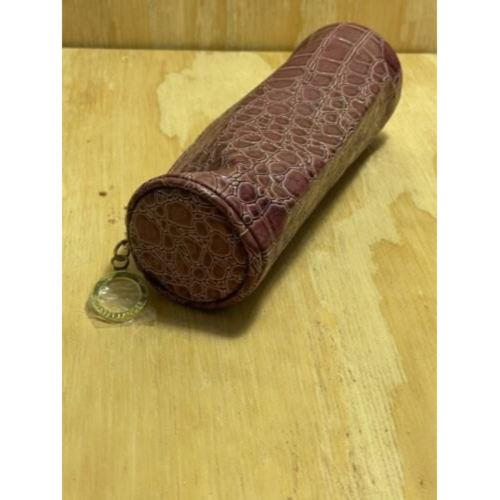 Estee Lauder Purple Alligator Style Makeup cosmetics bag small zip